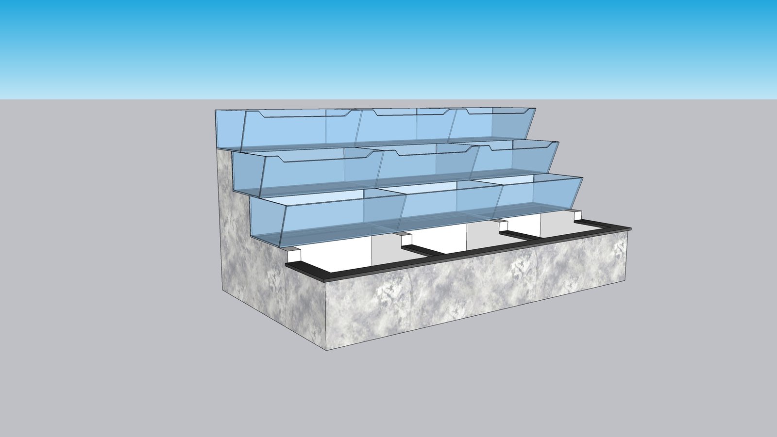 bể hải sản 3 tầng bể hải sản 3 tầng